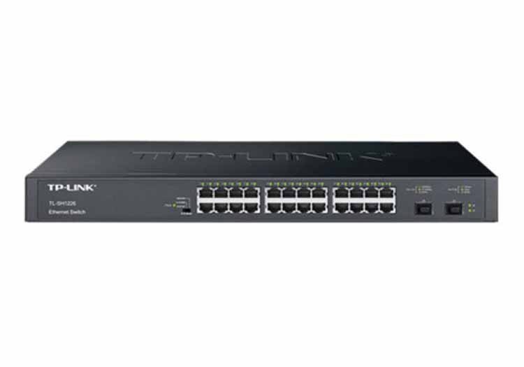 TP-LINK萬兆上聯以太網交換機TL-SH1226 24千兆網口+2萬兆SFP