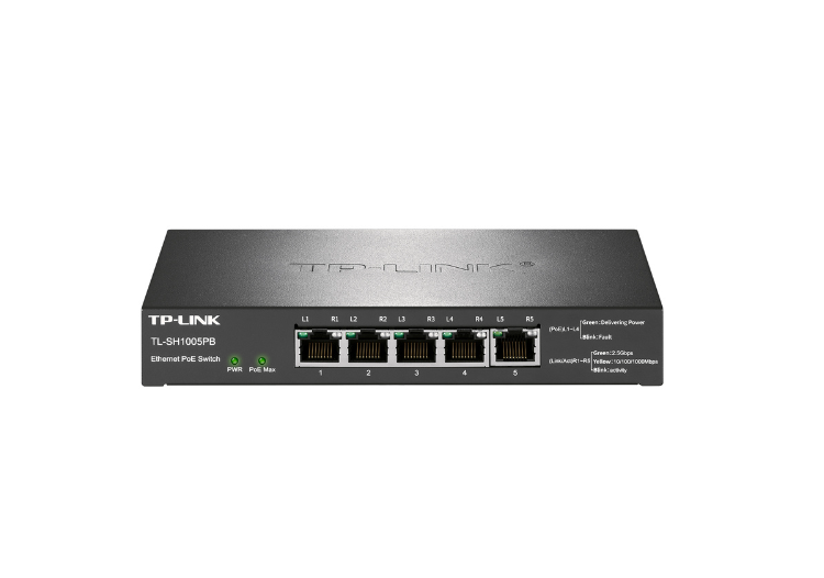 普聯交換機TL-SH1005PB 2.5Gbps以太網PoE交換機