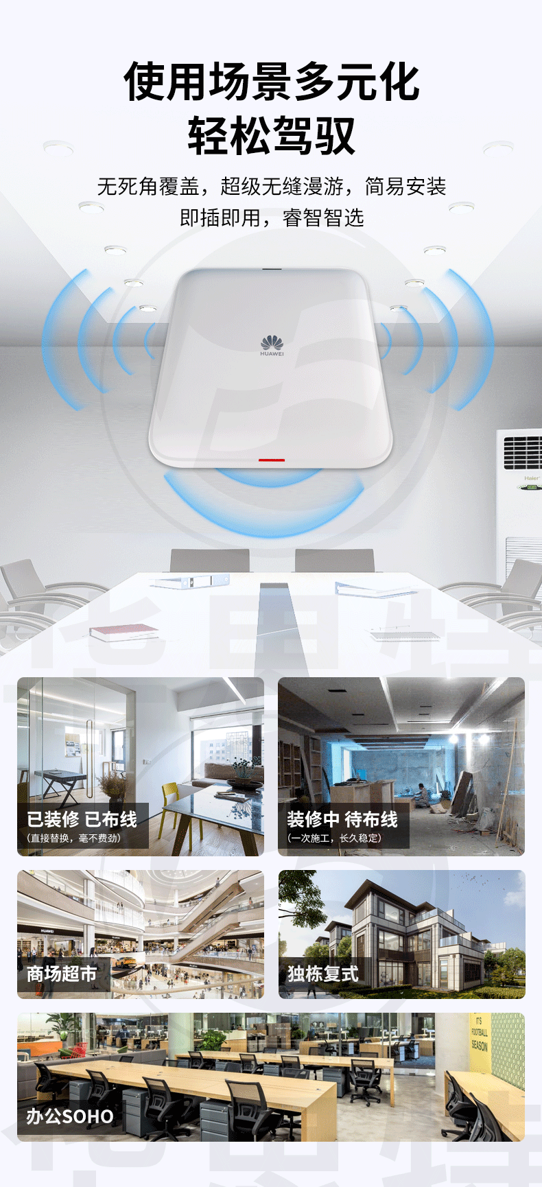 華為 AirEngine5760-10 企業(yè)級室內型WiFi6無線AP